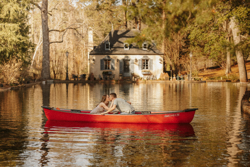 Aiken SC engagement photographer at Bath Gardens Blythe GA
